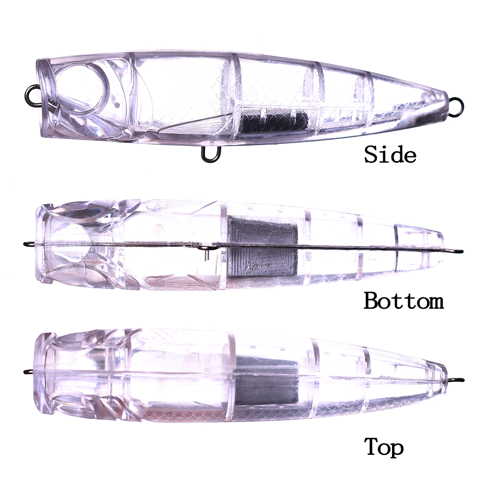 Chan’sHuang 5PCS Unpainted Bla - Fishing Lure Popper ulasan dan harga