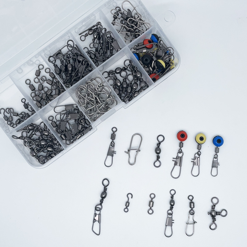 115pcs Fishing Swivel Connecto - Fishing Lure Box ulasan dan harga