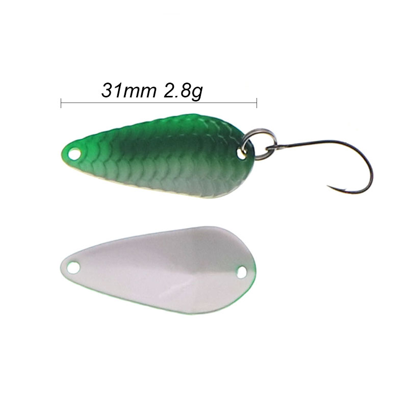 Fishing Trout Spoon Single Hoo - Fishing Lure Spinner ulasan dan harga
