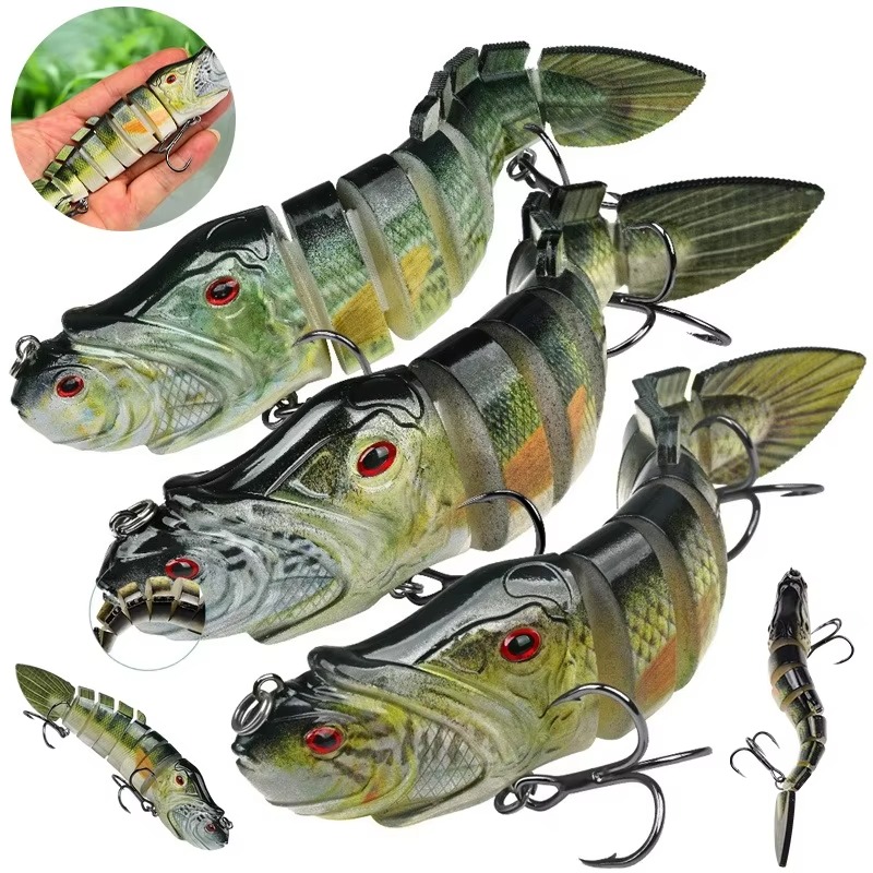 8-Joint Lifelike Lure 8-Segmen - Fishing Lure Popper ulasan dan harga