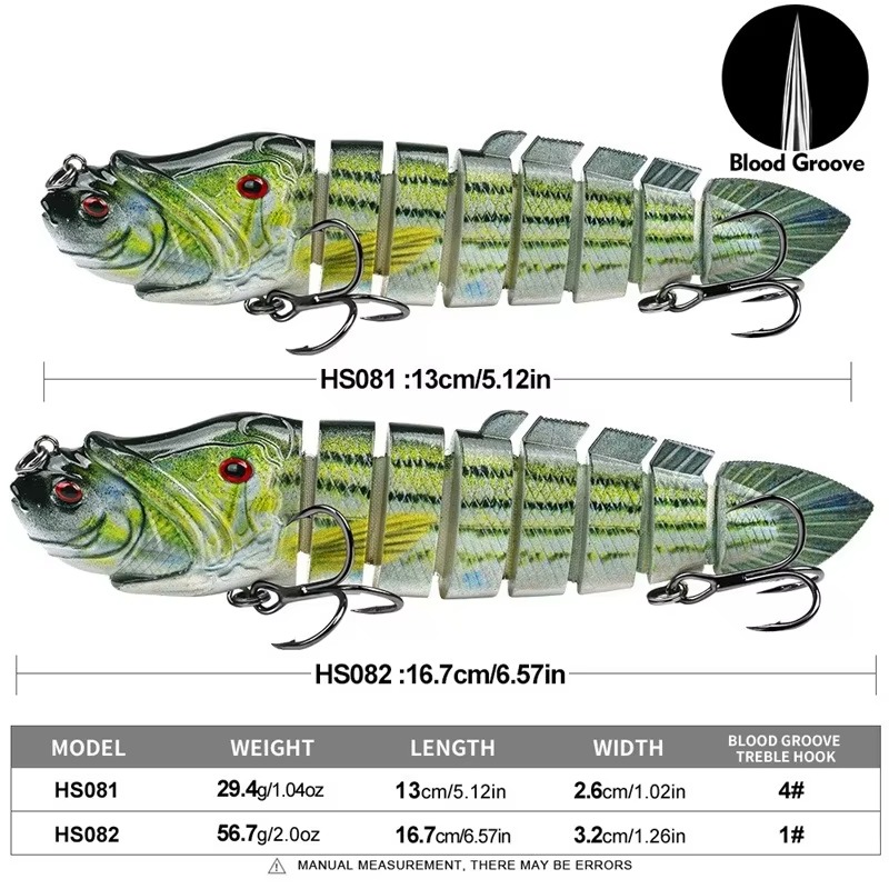 8-Joint Lifelike Lure 8-Segmen - Fishing Lure Popper ulasan dan harga