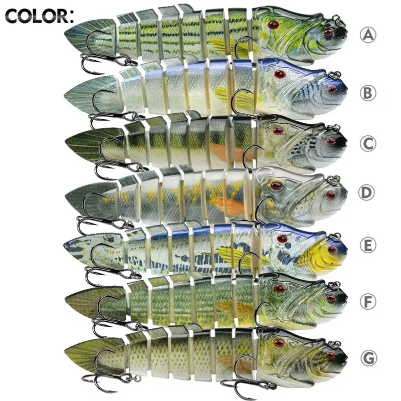8-Joint Lifelike Lure 8-Segmen - Fishing Lure Popper ulasan dan harga