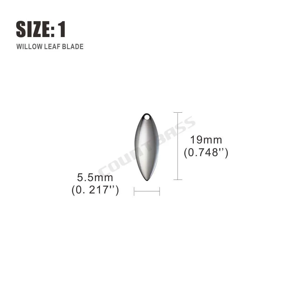 Countbass 50pcs Size 1-6 Nicke - Fishing Lure Spinner ulasan dan harga