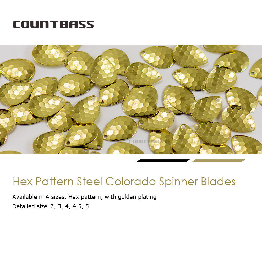 Countbass 50pcs Size 2-5 Gold  - Fishing Lure Spinner ulasan dan harga