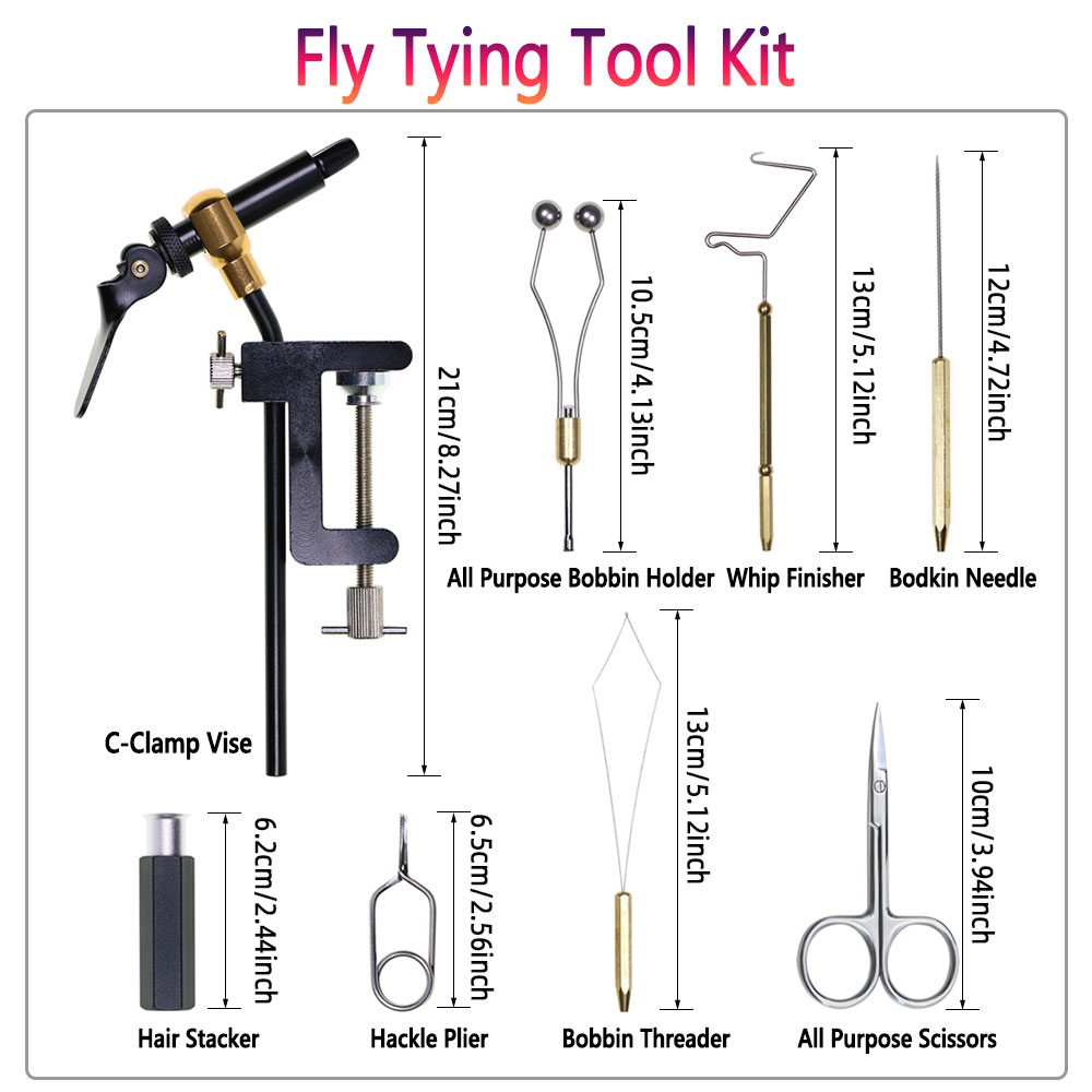 8pc/Set Hardened Steel C-Clamp - Fishing Lure Making Kit ulasan dan harga