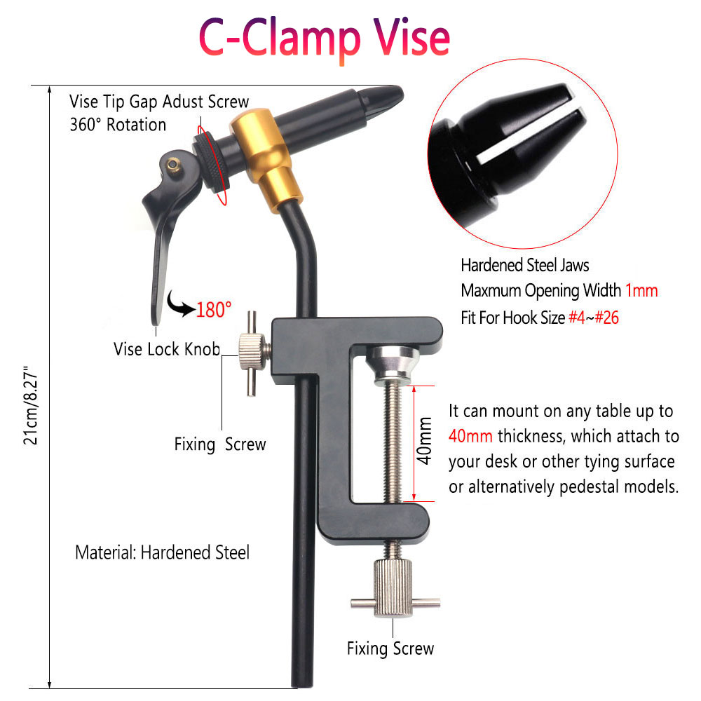 8pc/Set Hardened Steel C-Clamp - Fishing Lure Making Kit ulasan dan harga